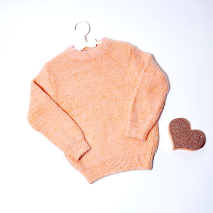 Peachy Dreams Chenille Sweater